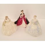 Three Coalport figures The Wicked Lady,Lily, and Tris.