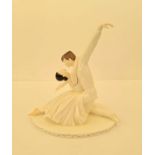 A Coalport figure group Fonteyn & Nureyev.