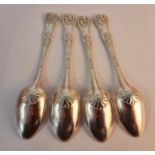 Four Victorian hallmarked silver spoons