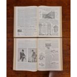 The Fishing Gazette 1888 two books Vol XVI January to June and XVII July to December, Edited by R.