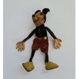 A 1930s felt Mickey Mouse by Dean’s Rag approx height 15 cm.