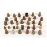 A collection of thimbles, 20th Century, comprising brass (21), including five children's and a
