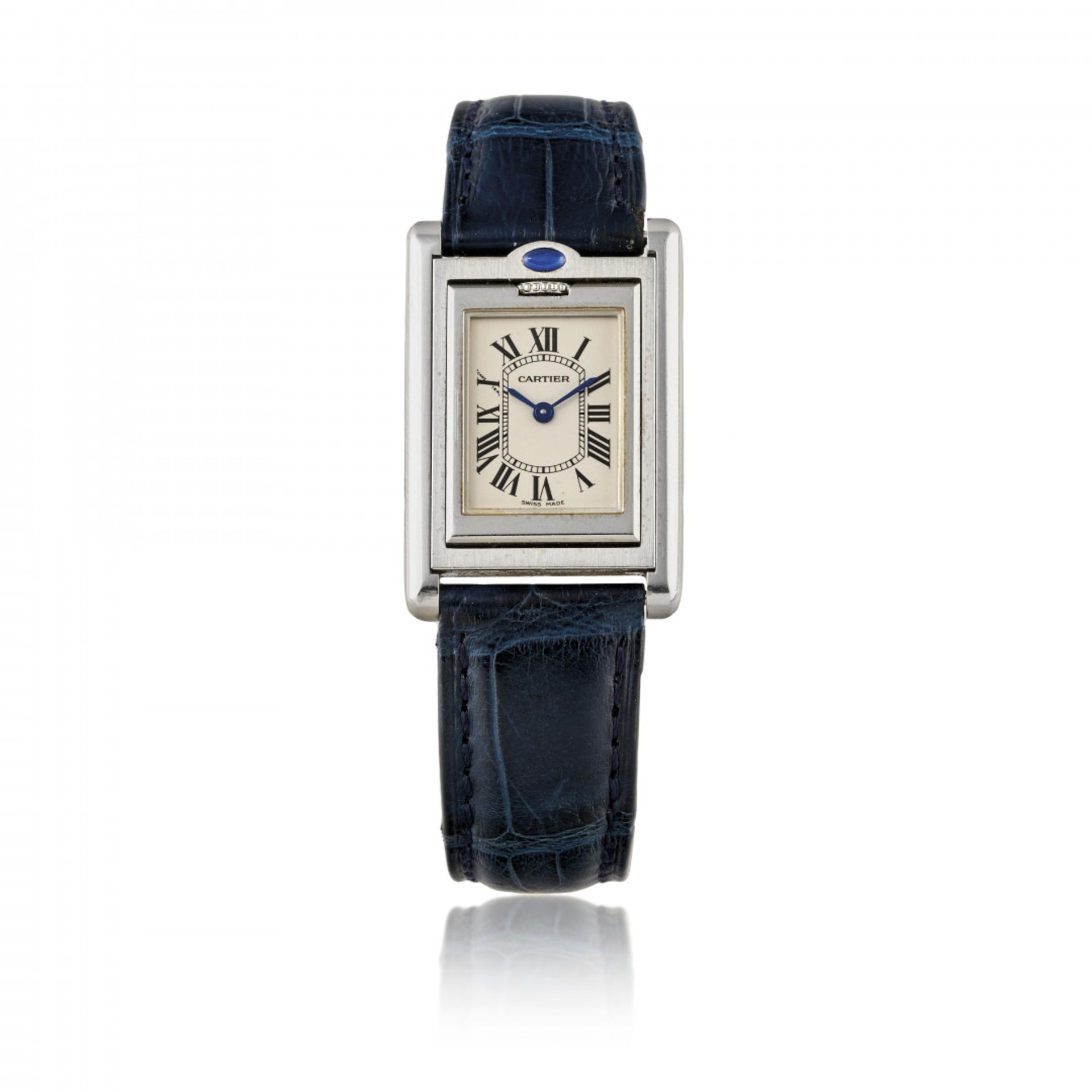 CARTIER TANK BASCULANTE REF. 2386 WITH BOX AND PAPERS, SOLD IN 2001