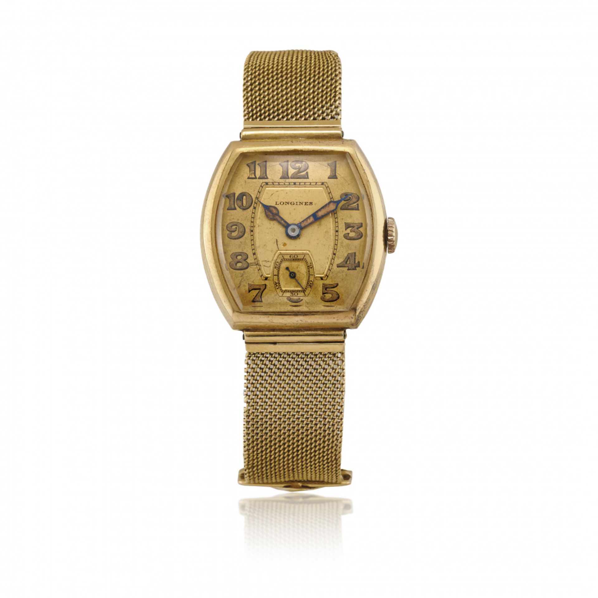 LONGINES TONNEAU IN GOLD, CIRCA 1923