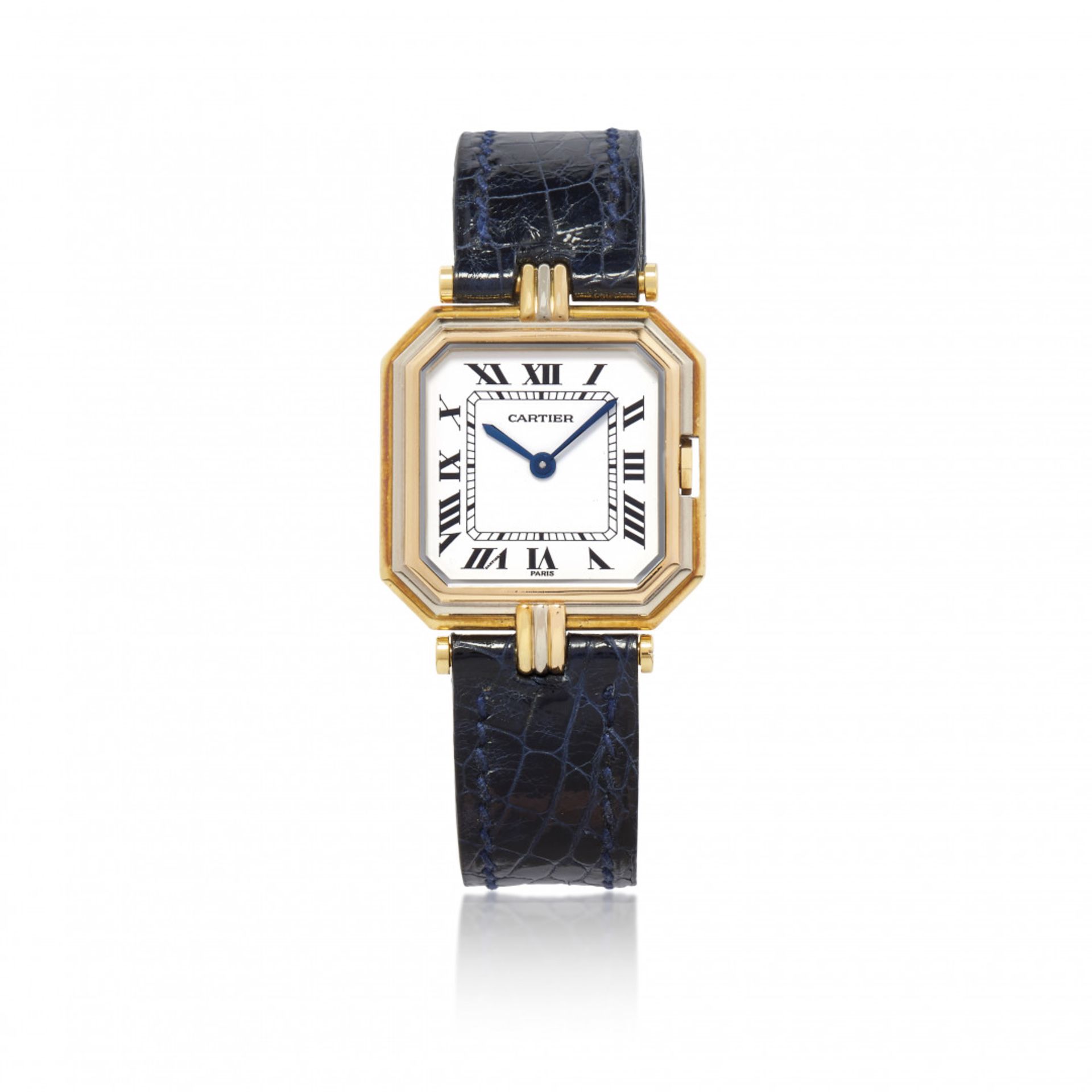 CARTIER CENTURIE IN YELLOW AND WHITE GOLD, 80s