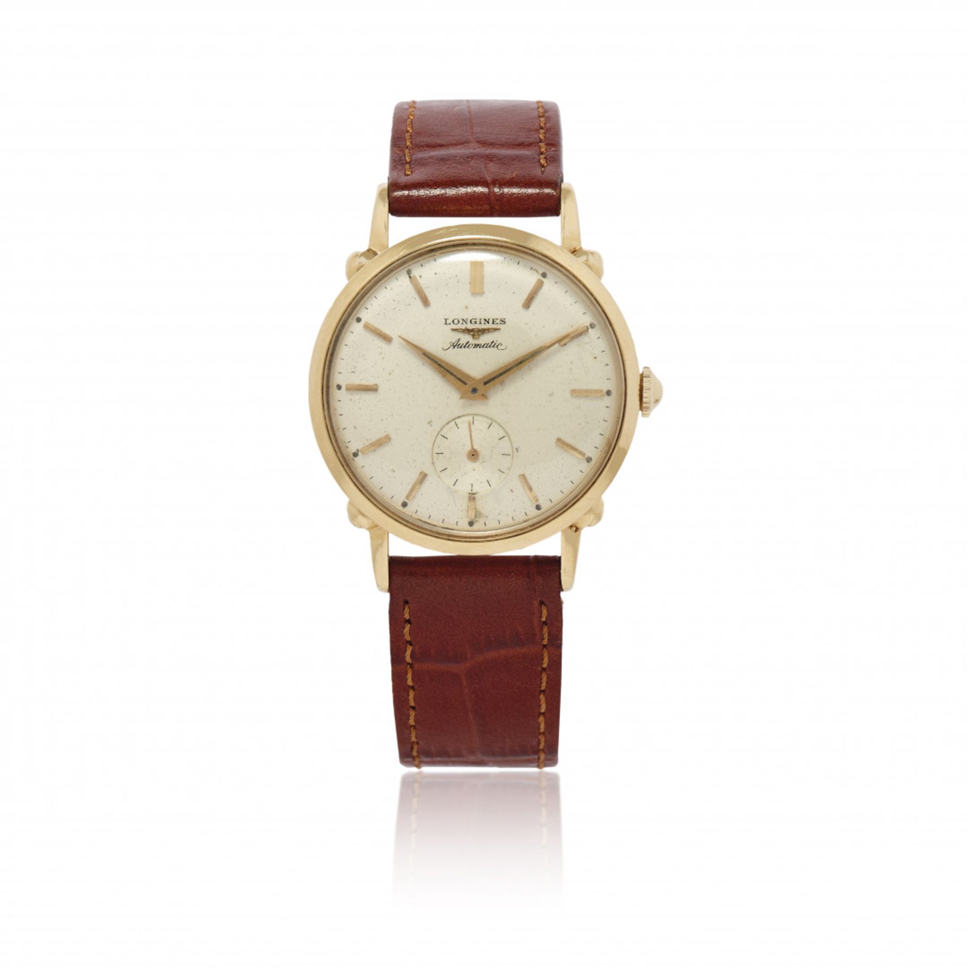 LONGINES AUTOMATIC IN GOLD, CIRCA 1950