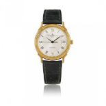 BAUME & MERCIER REF. 35264.091 IN GOLD WITH BOX AND PAPERS, SOLD IN 1995