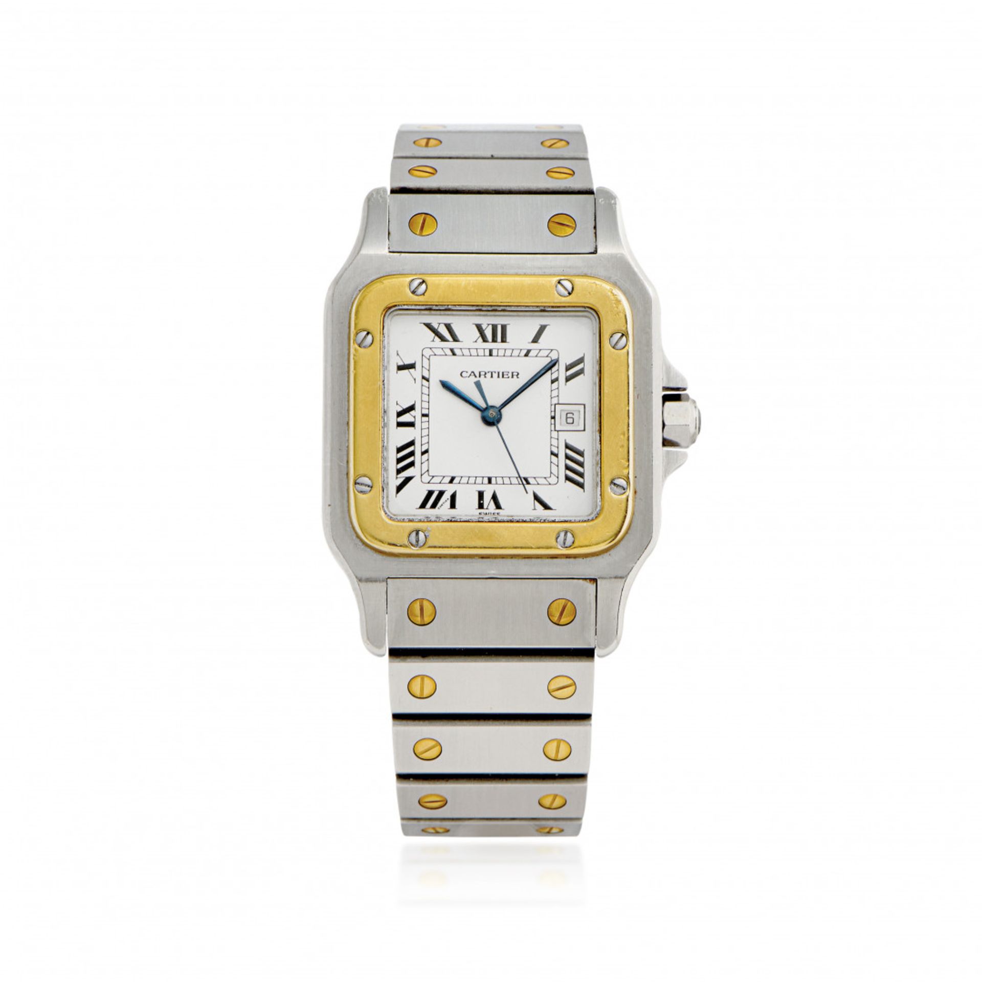 CARTIER SANTOS AUTOMATIC IN STEEL AND GOLD, 90s