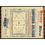 Programma sportivo - 1947 Due esemplari di programma sportivo "Rosso Bleu" Anno II n.4 e Anno II n.7