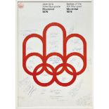 Manifesto - Game of the XXI Olympiafd - Montreal - 1976 Litografia a colori relativa alla