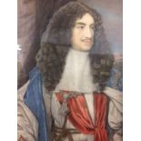 A gild framed Continental portrait, unsigned, on velvet mount