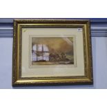 George Balmer, (1806 - 1846), watercolour, signed, 'Shipwreck off Chane Bay Isle Of Wight'