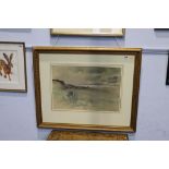 Elizabeth Scott Moore (1902 - 1993), watercolour, signed, 'Coastal landscape', 37 x 55cm