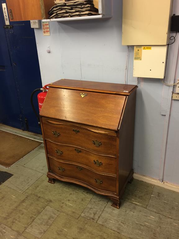 A mahogany bureau