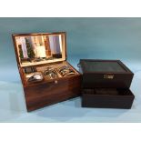 A collection of gentlemen's wrist watches, to include Sekonda etc. and three watch cabinets