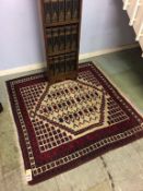 A square Persian rug