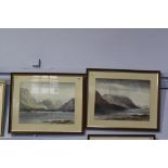 Pair, E. Greig Hall, watercolour, signed, 'Ullswater' and 'Loch Loridao', 37 x 49cm