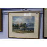 Richard Principal Leitch (1826 - 1882), watercolour, signed, dated 1880, 'Scottish landscape with