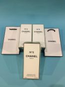 Three boxed Chanel No5 Fragments D'or body gel