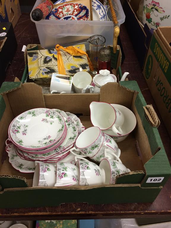 Three boxes of assorted and a Shelley tea set etc. - Image 3 of 3