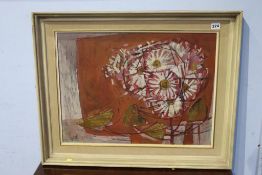 *** Ogan, oil, signed, dated **69, 'Abstract still life', 44 x 59cm