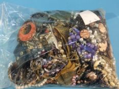 A large quantity of costume jewellery