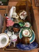 A box of assorted, to include Royal Worcester, Maling etc.