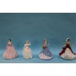 Four Royal Doulton figurines