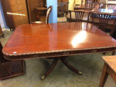 A mahogany rectangular centre table, 154cm length