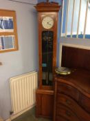 An oak cased electric clock by Sir W.H. Bailey and Co. Ltd, Albion Works, Salford, Manchester,