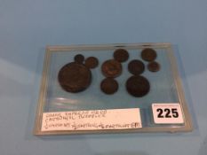 Coins, to include Roman Emperor Nero, various farthings and a cartwheel 2p