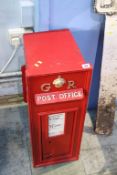 A George V post box (circa 1910), 72cm height, 27cm width