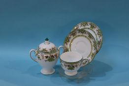 A large quantity of Wedgwood 'Tamarisk' pattern dinner, tea and coffee service