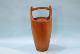 A Danish teak ice bucket by Jens Quistgaard for Dansk Designs, numbered 810