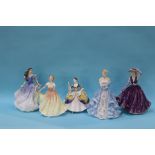 Five Royal Doulton figurines