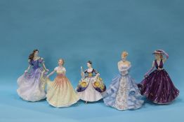 Five Royal Doulton figurines