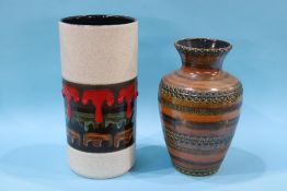 Two West German pottery vases