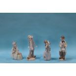 Four boxed Lladro clown figures