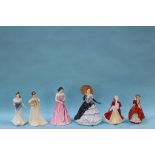 Six Royal Doulton figurines