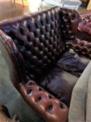 A Thomas Lloyd Chesterfield high back two seater settee