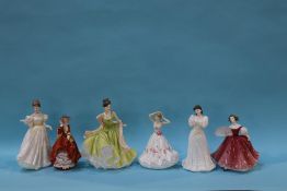 Six Royal Doulton figurines