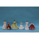 Six Royal Doulton figurines