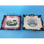 Two Sunderland lustre plaques