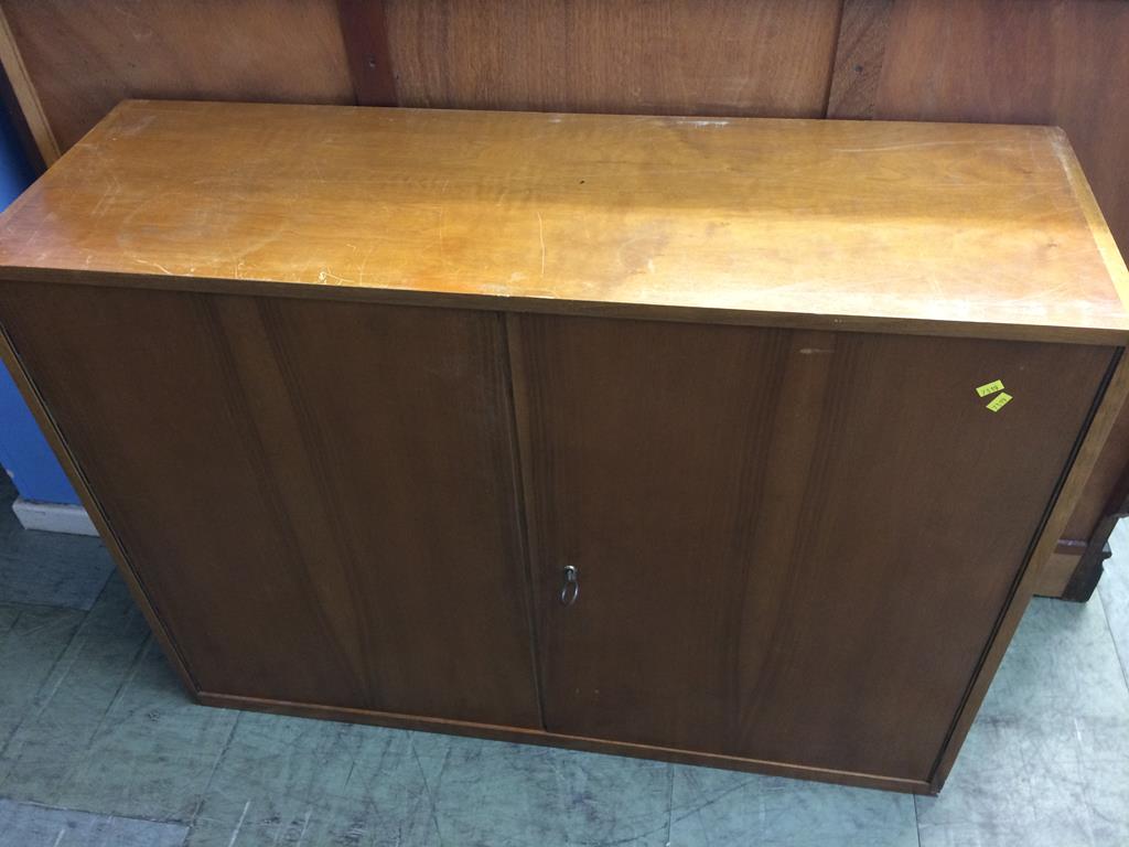 Two teak sideboards and a two door cabinet - Image 2 of 2