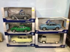 Five various boxed Solido vehicles