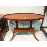 A yew wood occasional table