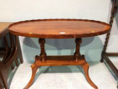 A yew wood occasional table