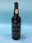 A bottle of 1979 Vintage Port