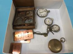 A collection of various pocket watches etc.