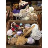 Two boxes of teddy bears